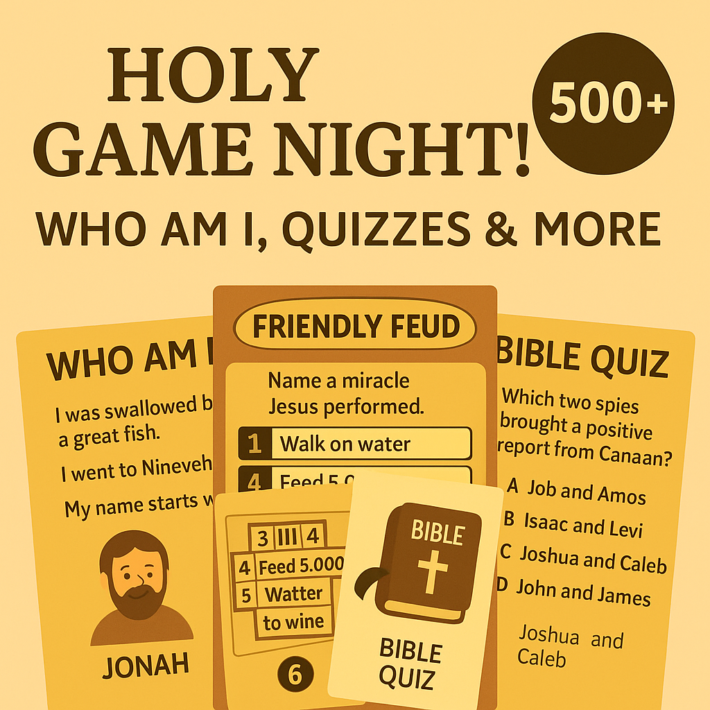 Holy Game Night! 500+ Bible Games, Quizzes & More