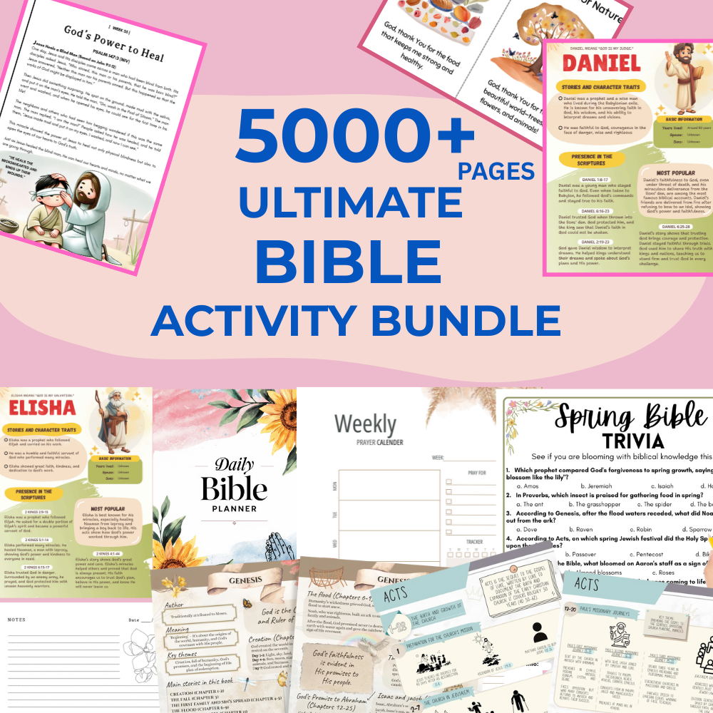 5000+ ULTIMATE BIBLE ACTIVITY BUNDLE